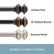 Kenney Mfg Kenney Kendall 5/8" Standard Decorative Window Curtain Rod, 28-48", Oil Rubbed Bronze KN71718V1 - alternate 7